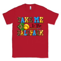 Red take me to the ballpark softball Classic Tee - AdoDesignShop