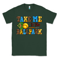 Sports Green take me to the ballpark softball Classic Tee - AdoDesignShop
