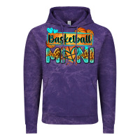 Cloud Purple basketball mini with leopard Vintage Hoodie - Zillion Design Studio
