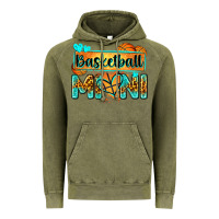 Vintage Olive basketball mini with leopard Vintage Hoodie - Zillion Design Studio