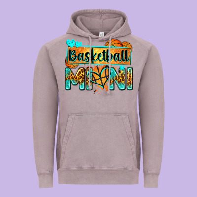 Basketball Mini With Leopard Vintage Hoodie Designed By Zillion Design Studio