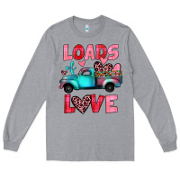 Heather Grey loads of love truck Long Sleeve Tee - JahusDesignShop