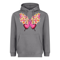 Storm Pink ribbon Breast Cancer butterfly Heavyweight Hoodie - NancyCooperArtShop