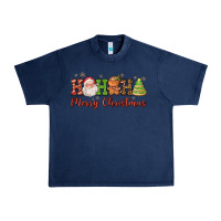 Navy hohoho merry christmas santa coffee cup tree cooki Urban Heavy Tee - FaDigitalArtStudio
