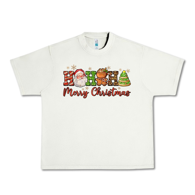 Hohoho Merry Christmas Santa Coffee Cup Tree Cooki Urban Heavy Tee by FaDigitalArtStudio | Teevron