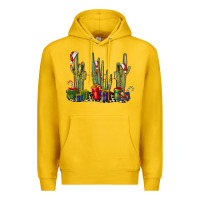 Lemon Christmas Cactus Premium Hoodie - LillyAllenDesigns