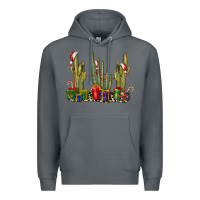 Rock Christmas Cactus Premium Hoodie - LillyAllenDesigns