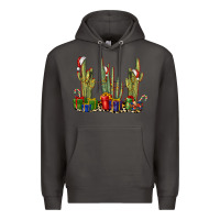 Smoke Christmas Cactus Premium Hoodie - LillyAllenDesigns