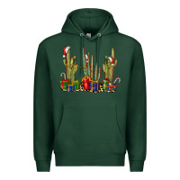 Sports Green Christmas Cactus Premium Hoodie - LillyAllenDesigns