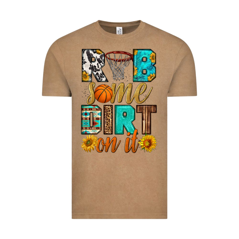 Rub Some Dirt On It Basketball Vintage Tee by HRA Design Shop | Teevron