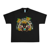 Black suffolk ewe front sunflowers rainbow Urban Heavy Tee - BarkalooDesign