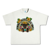 Pistachio suffolk ewe front sunflowers rainbow Urban Heavy Tee - BarkalooDesign