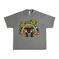 Tornado suffolk ewe front sunflowers rainbow Urban Heavy Tee - BarkalooDesign