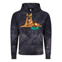 German Shepherd With Food Bowl Vintage Hoodie | Teevron
