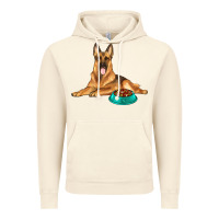 Vintage Artic german shepherd with food bowl Vintage Hoodie - texasbilliewilder
