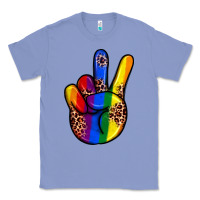 Colony Blue pride leopard peace hand Classic Tee - JahusDesignShop