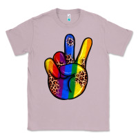 Lilac pride leopard peace hand Classic Tee - JahusDesignShop