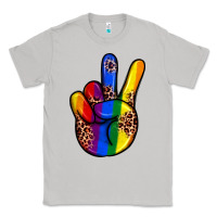 Moon Dust pride leopard peace hand Classic Tee - JahusDesignShop