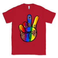 Red pride leopard peace hand Classic Tee - JahusDesignShop