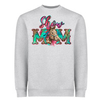 Heather Grey show mom horse Heavyweight Sweatshirt - Zillion Design Studio