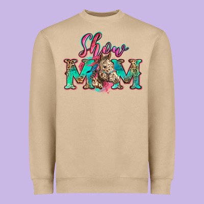 Show Mom Horse Heavyweight Sweatshirt Designed By Zillion Design Studio