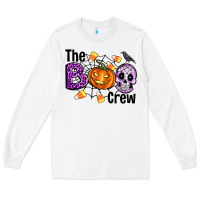 White Boo halloween Long Sleeve Tee - Artiststas