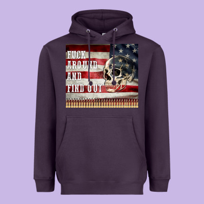 Fuck Around And Find Out Heavyweight Hoodie Designed By Maliassmallbusiness