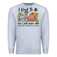 Heather Grey i used to be cool now i just argue with miniature Premium Sweatshirt - MaliasSmallBusiness