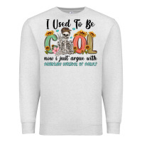 Oatmeal Heather i used to be cool now i just argue with miniature Premium Sweatshirt - MaliasSmallBusiness