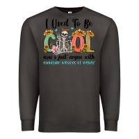 Smoke i used to be cool now i just argue with miniature Premium Sweatshirt - MaliasSmallBusiness