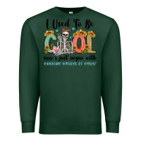 Sports Green i used to be cool now i just argue with miniature Premium Sweatshirt - MaliasSmallBusiness