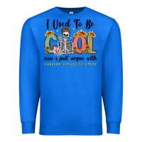 True Royal i used to be cool now i just argue with miniature Premium Sweatshirt - MaliasSmallBusiness