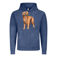 Vintage Denim golden retriever with toys Vintage Hoodie - texasbilliewilder