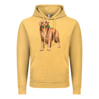 Vintage Mustard golden retriever with toys Vintage Hoodie - texasbilliewilder
