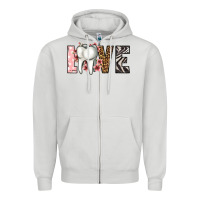 Dove Grey love dentist life Zipper Hoodie - Jasminsmagicworld