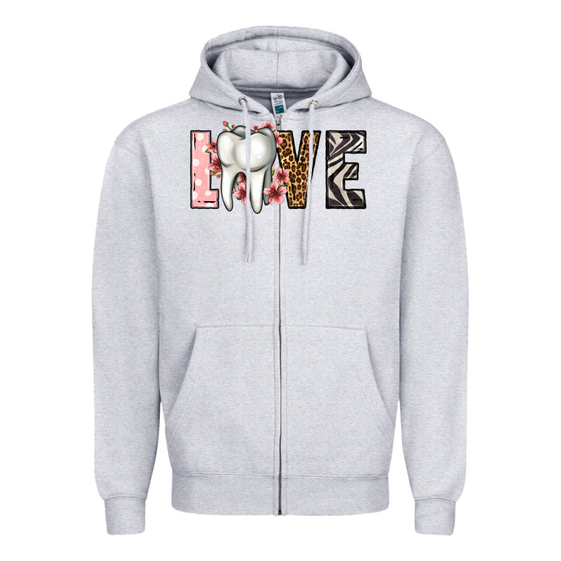 Love Dentist Life Zipper Hoodie by Jasminsmagicworld | Teevron