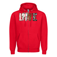 Red love dentist life Zipper Hoodie - Jasminsmagicworld