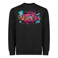 Black small business mama Heavyweight Sweatshirt - Zillion Design Studio