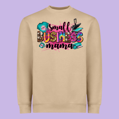 Small Business Mama Heavyweight Sweatshirt Designed By Zillion Design Studio