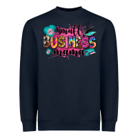 Navy small business mama Heavyweight Sweatshirt - Zillion Design Studio