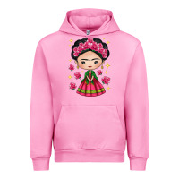 Fuchsia Pink Mexican Girl Urban Hoodie - texasbilliewilder