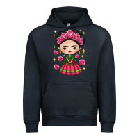 Navy Mexican Girl Urban Hoodie - texasbilliewilder