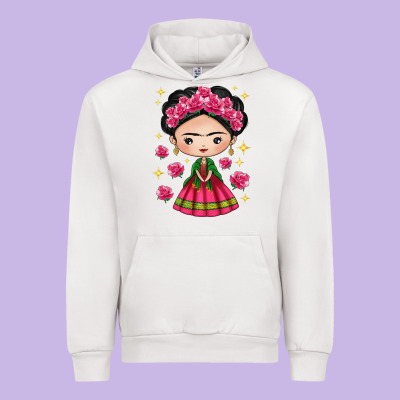 Mexican Girl Urban Hoodie Designed By Texasbilliewilder