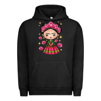 Pigment Black Mexican Girl Urban Hoodie - texasbilliewilder