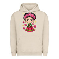Pigment French Oak Mexican Girl Urban Hoodie - texasbilliewilder