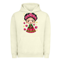 Pigment Pistachio Mexican Girl Urban Hoodie - texasbilliewilder