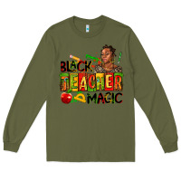 Army Green black teacher  magic Long Sleeve Tee - AdoDesignShop