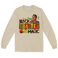 Mushroom black teacher  magic Long Sleeve Tee - AdoDesignShop