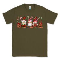Army Green Christmas Gnomes Classic Tee - Artiststas