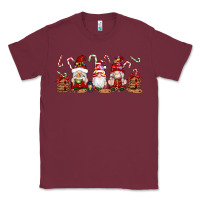 Burgundy Christmas Gnomes Classic Tee - Artiststas